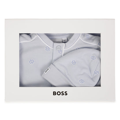 Newborn Pyjamas &amp; Hat Set Hugo Boss