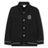 Black Varsity-Style Cotton Cardigan for Boys Hugo Boss