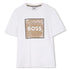 Cotton Jersey Short Sleeve T-Shirt with Monogram Print and Logo Hugo Boss