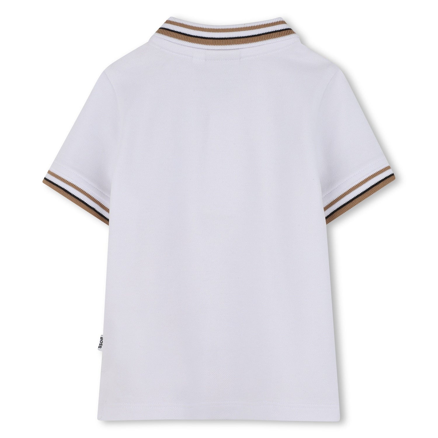 Short-Sleeved Cotton Polo Shirt for Boys Hugo Boss