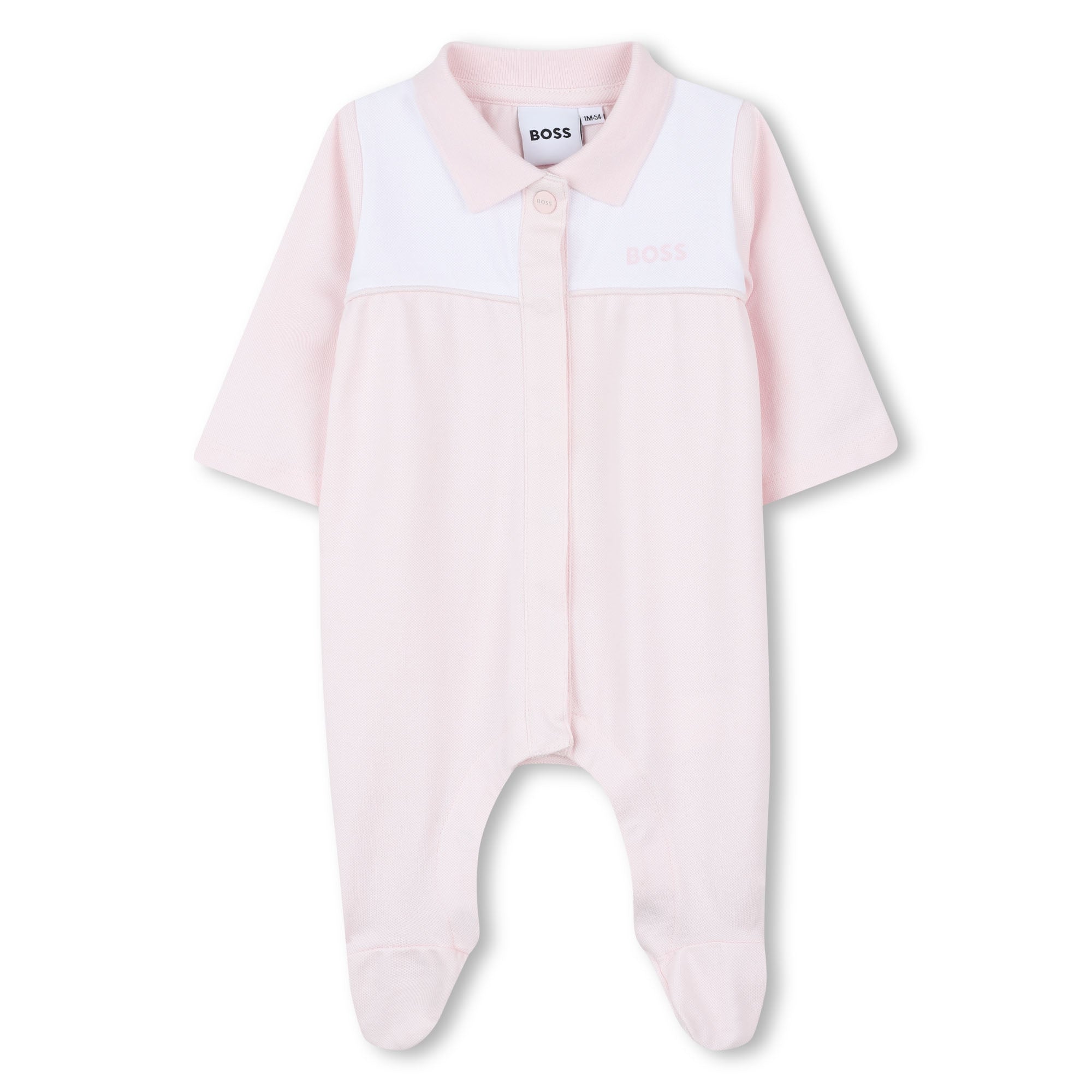 Organic Cotton Pyjamas with Polo Collar and Logo Print Hugo Boss