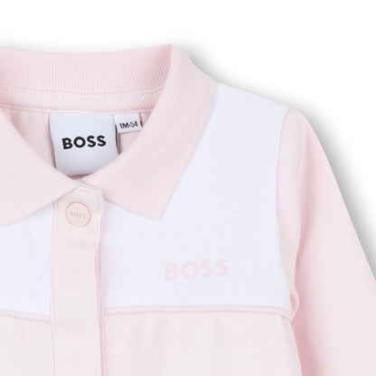 Organic Cotton Pyjamas with Polo Collar and Logo Print Hugo Boss