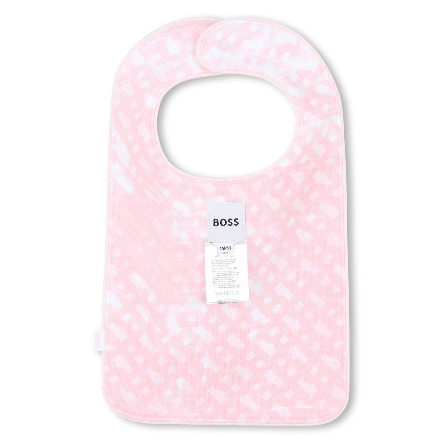 Baby Sleepsuit and Hat Set in Soft Pink Hugo Boss