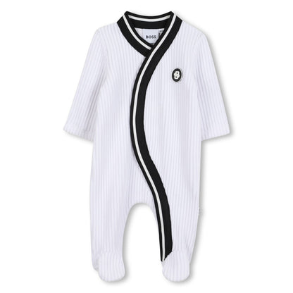 Corduroy Pyjamas and Hat Set with Logo Details Hugo Boss