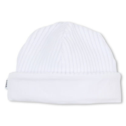 Corduroy Pyjamas and Hat Set with Logo Details Hugo Boss