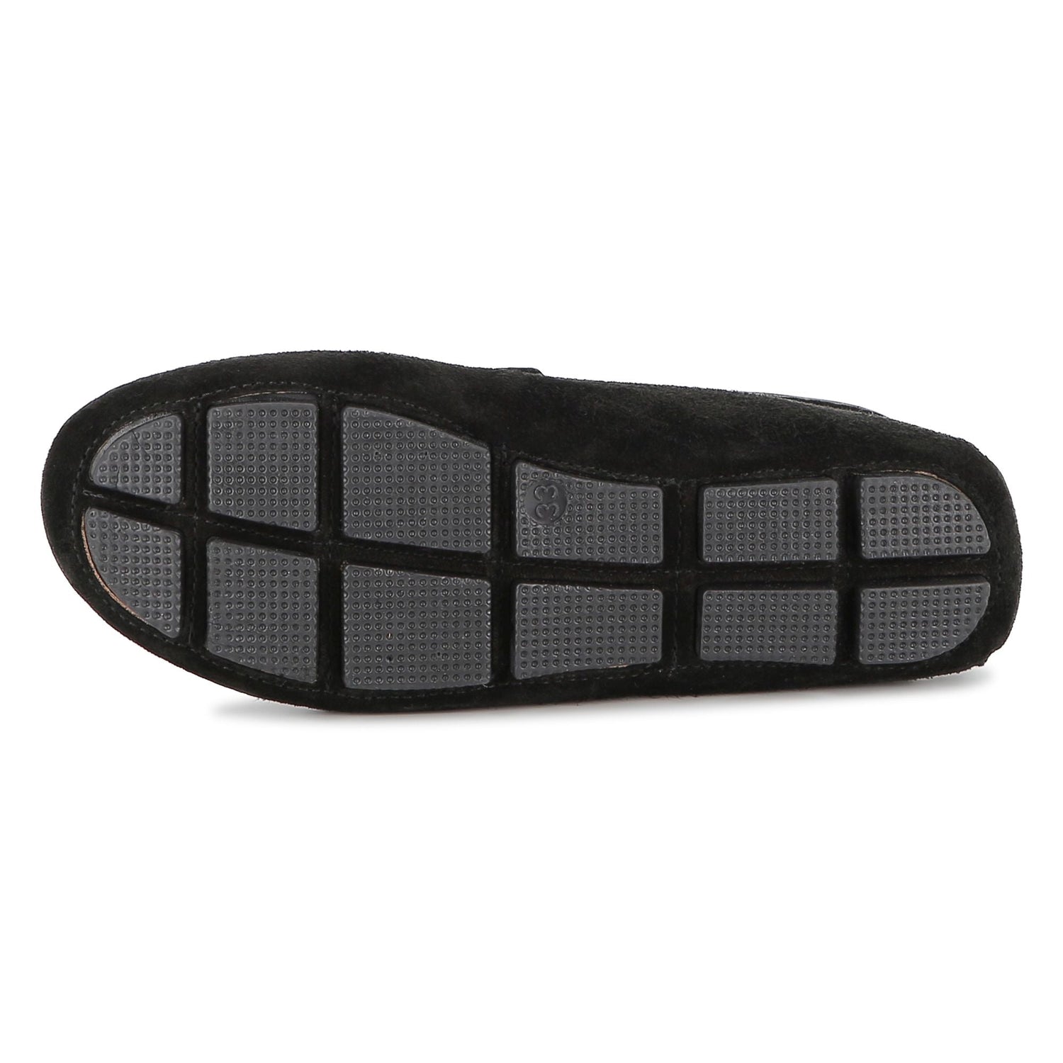 Suede Leather Loafers with Embossed Logo and Tricolour Stripe Embroidery Hugo Boss