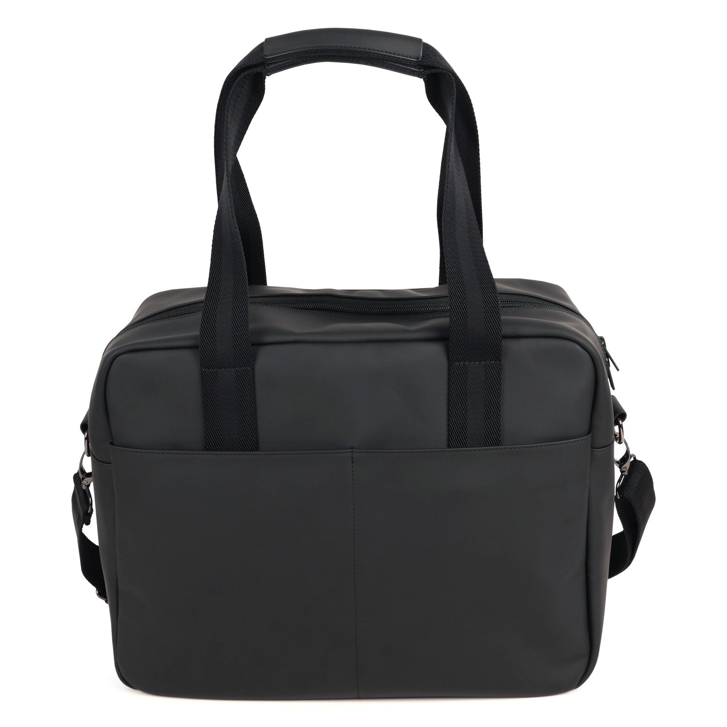 Coated Fabric Changing Bag with Monogram Perforations and Jacquard Handles Hugo Boss