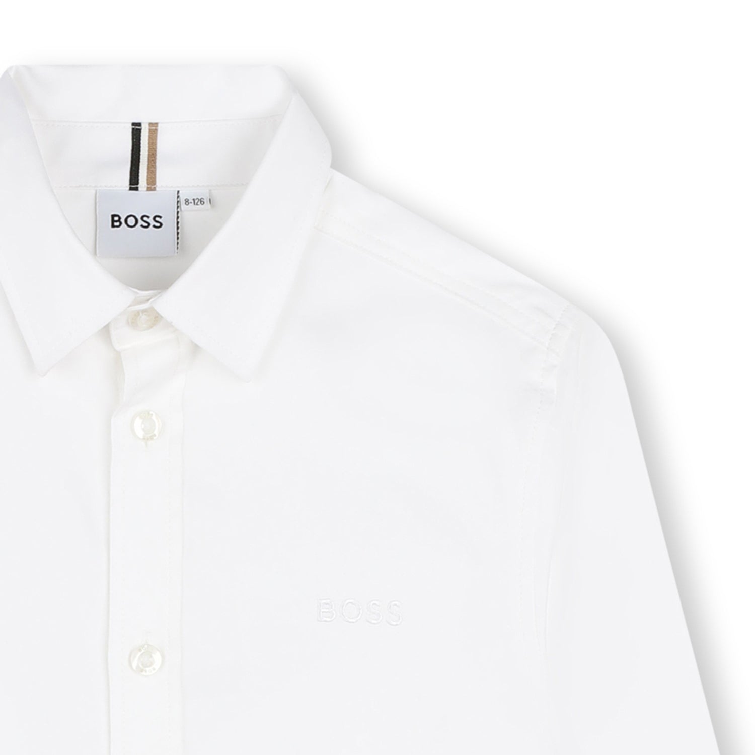 White Oxford Cotton Long Sleeve Shirt Hugo Boss