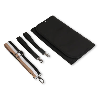 Coated Fabric Changing Bag with Tricolour Strap and Accessories Hugo Boss