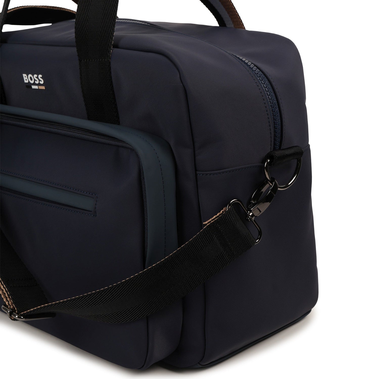 Navy Blue Nylon Changing Bag with Changing Mat and Accessories Hugo Boss