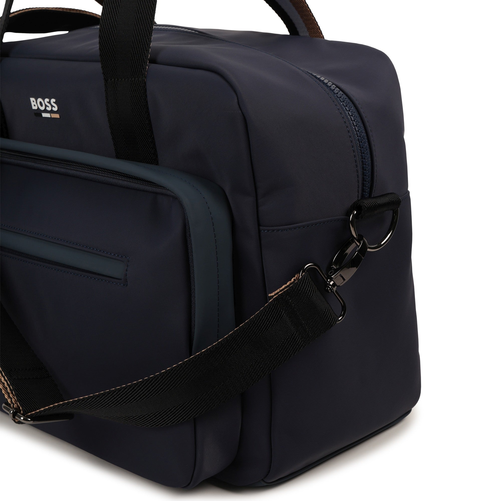 Navy Blue Nylon Changing Bag with Changing Mat and Accessories Hugo Boss