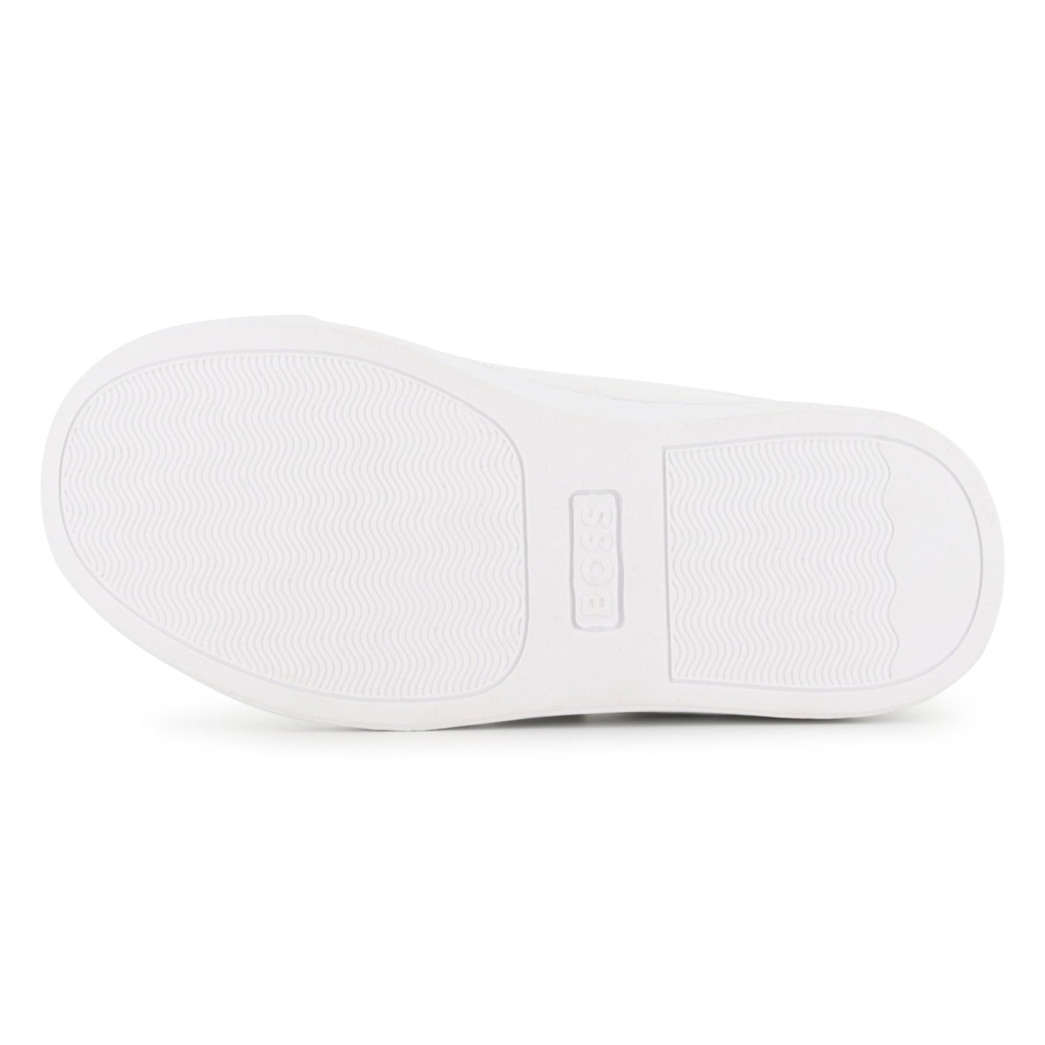 Leather Sneakers with Elastic Laces and Velcro Closure Hugo Boss
