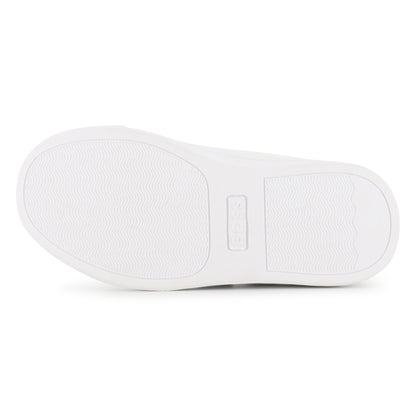 Leather Sneakers with Elastic Laces and Velcro Closure Hugo Boss