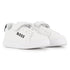Leather Sneakers with Elastic Laces and Velcro Closure Hugo Boss