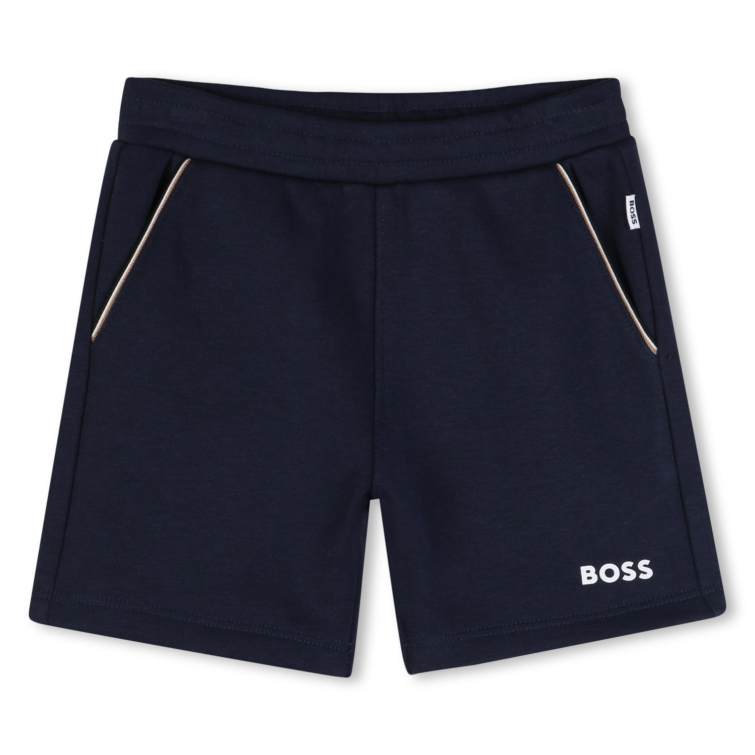Cotton Tee &amp; French Terry Bermuda Shorts Set Hugo Boss