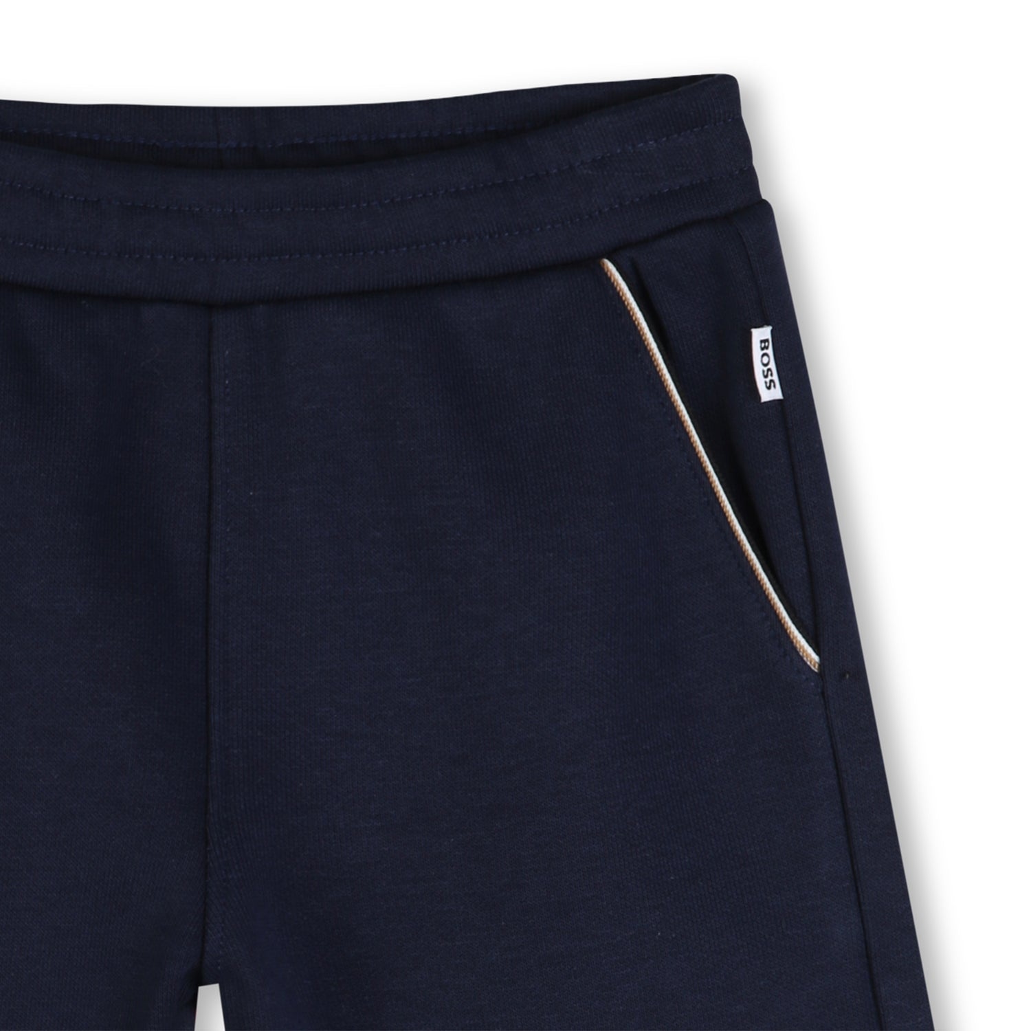 Cotton Tee &amp; French Terry Bermuda Shorts Set Hugo Boss