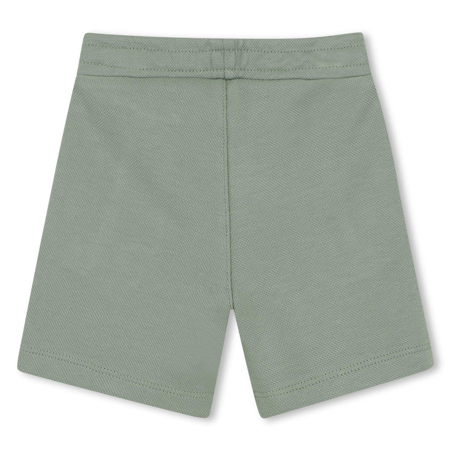 Cotton Tee &amp; Bermuda Shorts Set with Logo Print Hugo Boss