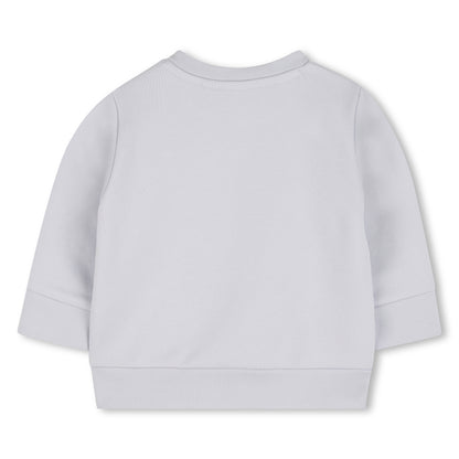 Baby French Terry Logo Sweatshirt, Light Blue Hugo Boss