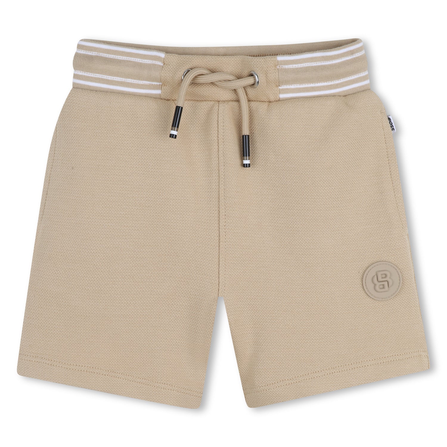 Baby Cotton Bermuda Shorts in Beige Hugo Boss