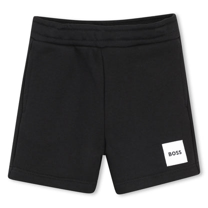 Fleece Jogging Shorts with Elasticated Waist Hugo Boss