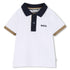 Baby Cotton Piqué Polo Shirt, White Hugo Boss