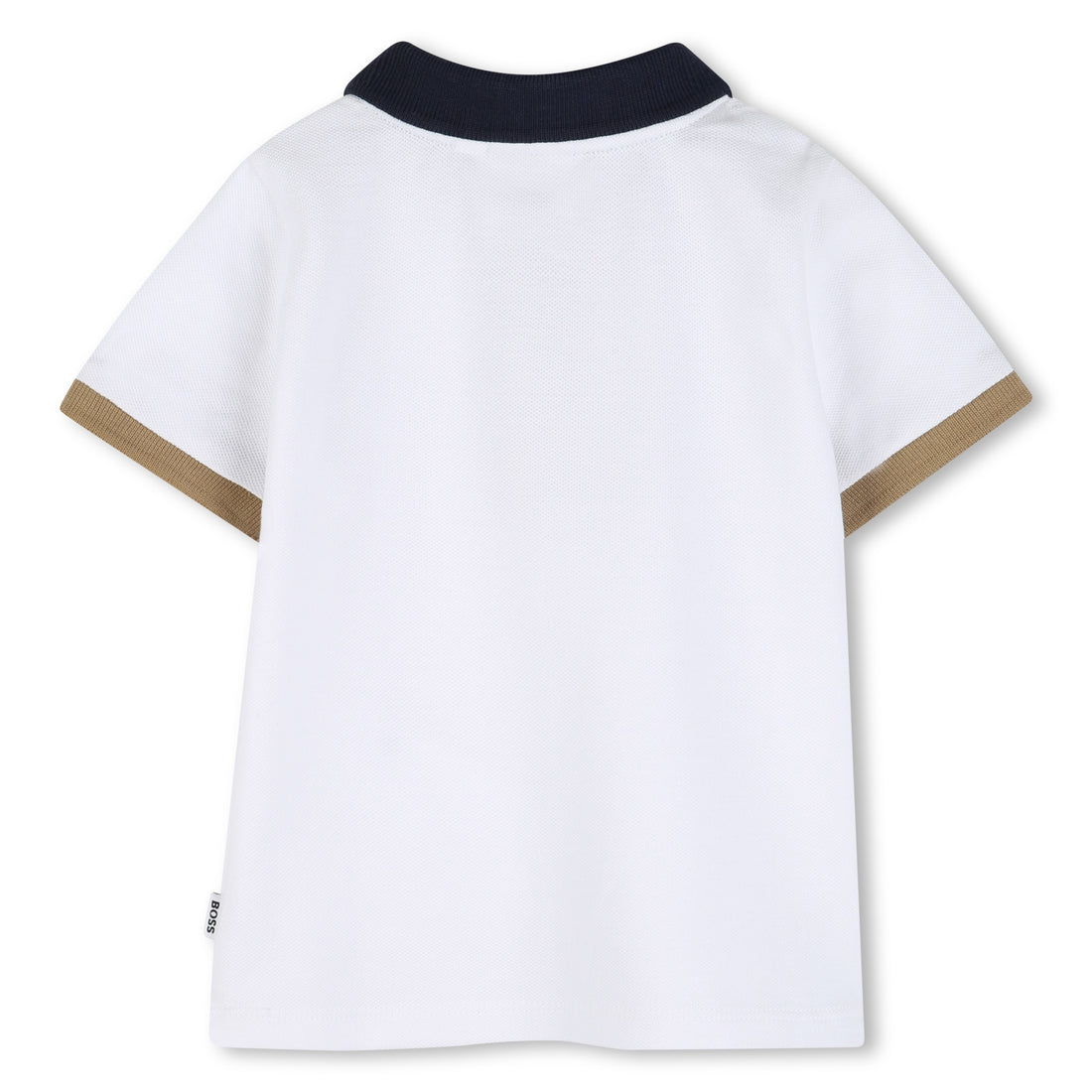 Baby Cotton Piqué Polo Shirt, White Hugo Boss