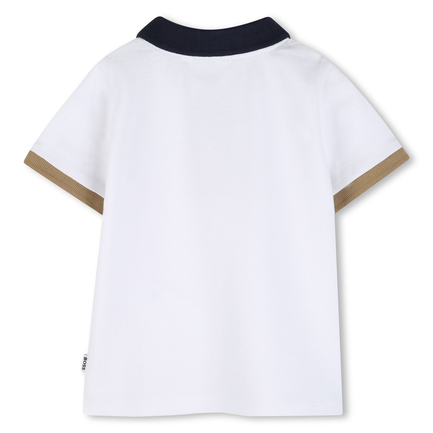 Baby Cotton Piqué Polo Shirt, White Hugo Boss