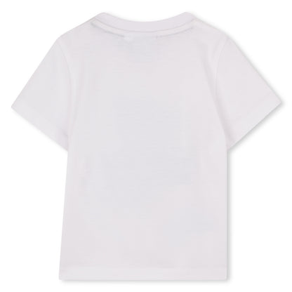 Baby Cotton Jersey Logo T Shirt, White Hugo Boss