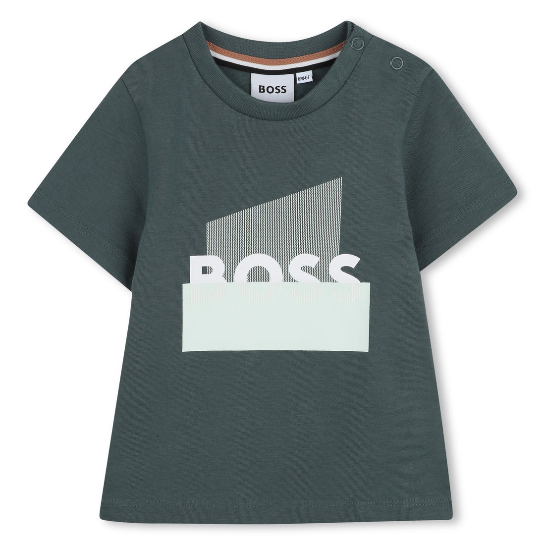 Cotton Jersey T-Shirt with Graphic Chest Print Hugo Boss