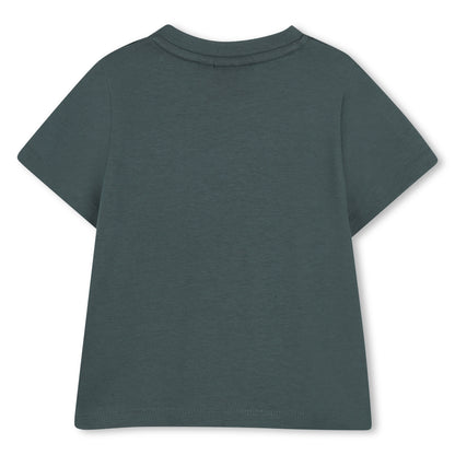 Cotton Jersey T-Shirt with Graphic Chest Print Hugo Boss