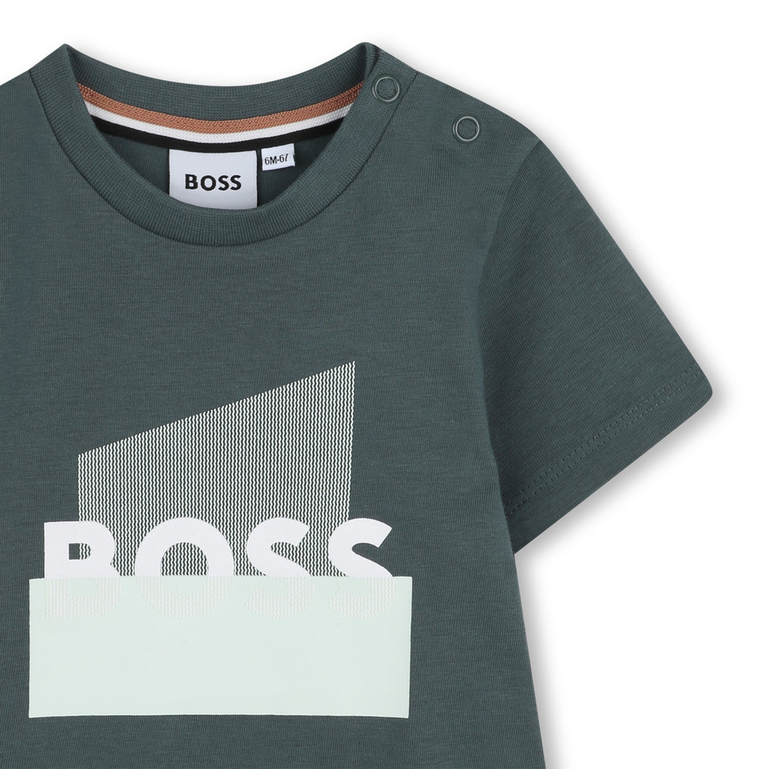 Cotton Jersey T-Shirt with Graphic Chest Print Hugo Boss