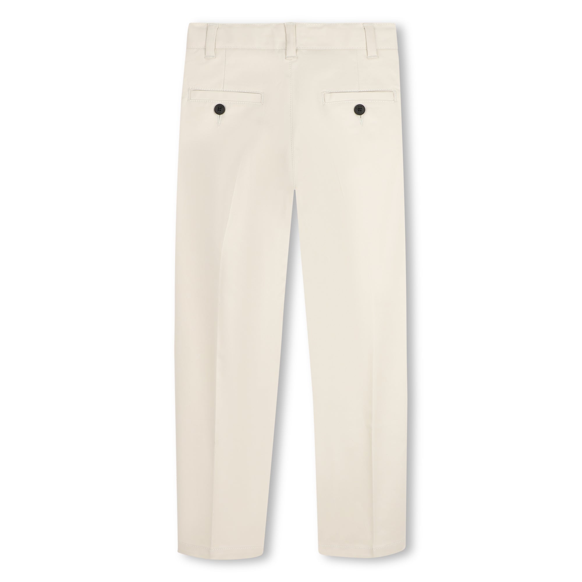 Cotton Stretch Chino Trousers with Button Fastening Hugo Boss