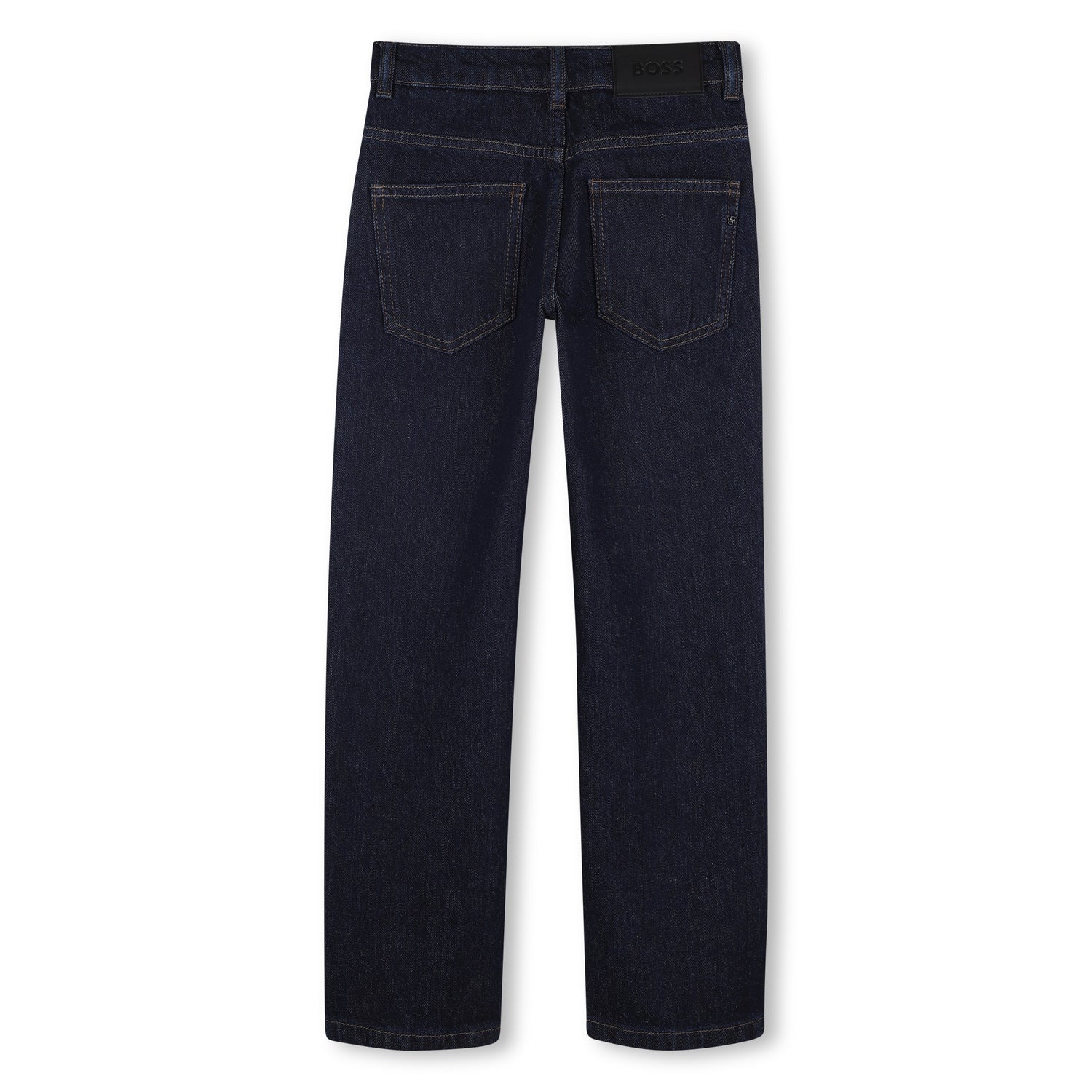 Boys Regular Fit Denim Pants in Dark Blue Hugo Boss