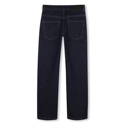 Boys Regular Fit Denim Pants in Dark Blue Hugo Boss
