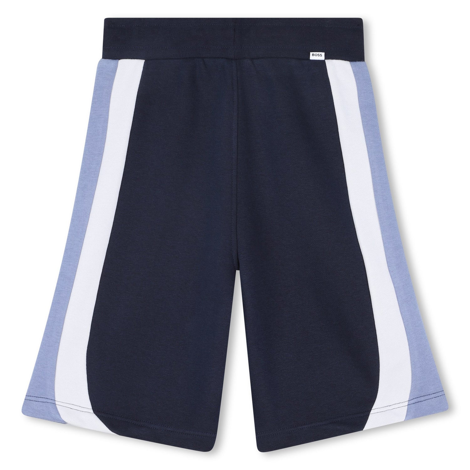 Boys Color-Block Fleece Shorts in Navy Hugo Boss