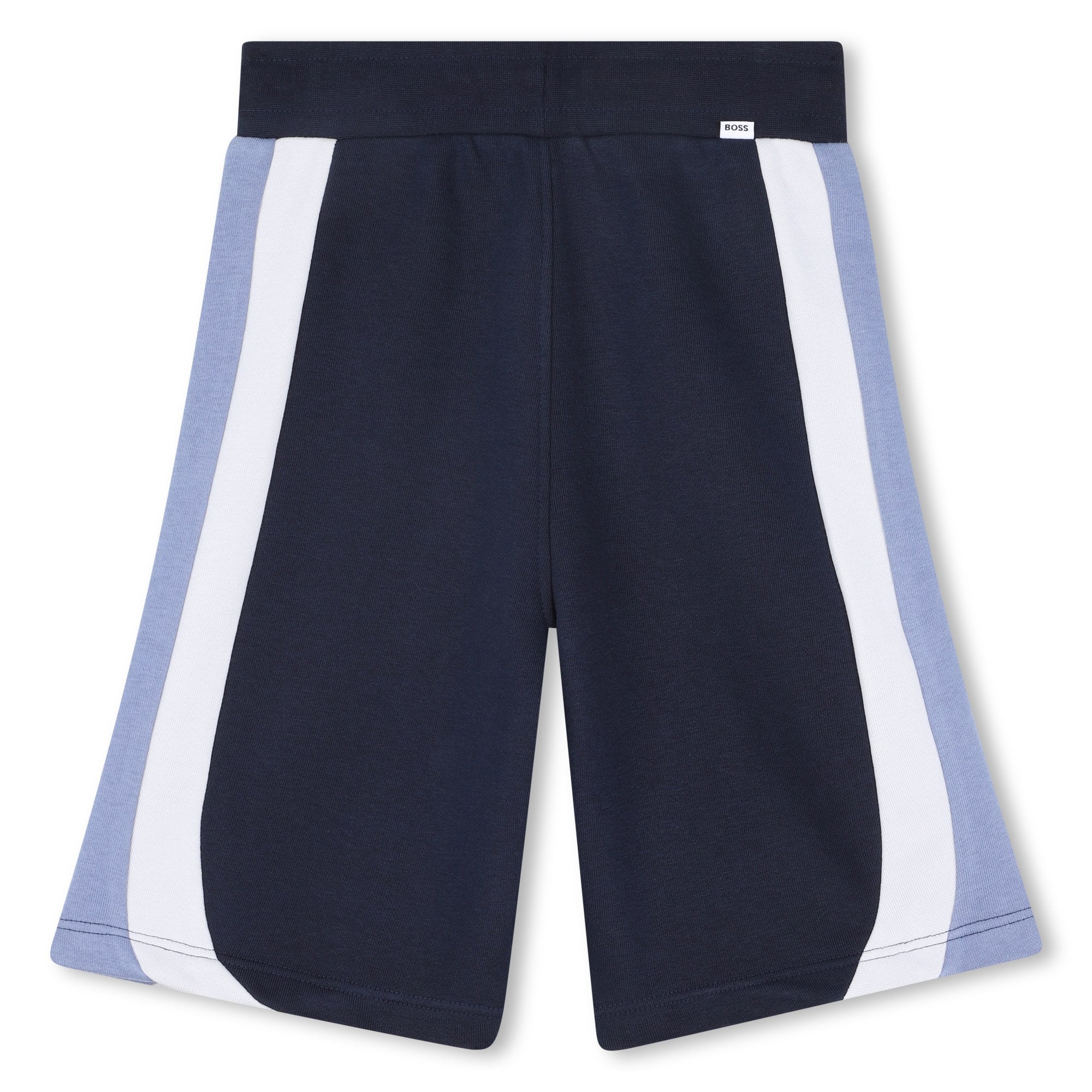 Boys Color-Block Fleece Shorts in Navy Hugo Boss