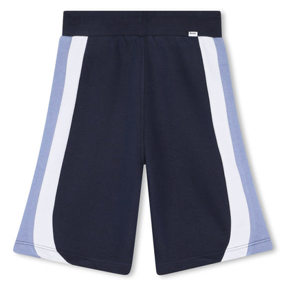 Boys Color-Block Fleece Shorts in Navy Hugo Boss