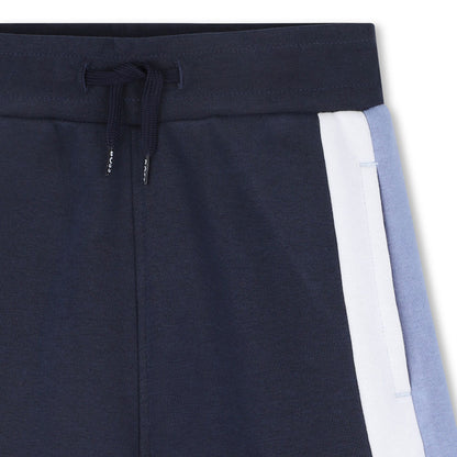 Boys Color-Block Fleece Shorts in Navy Hugo Boss
