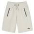 Beige shorts with zippers and &
