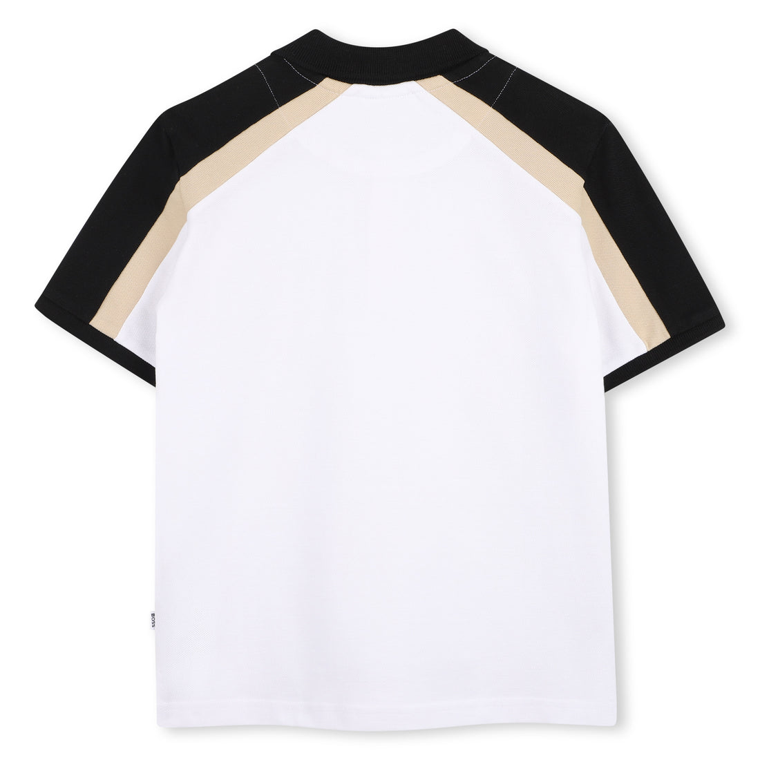 Cotton Piqué Polo Shirt with Contrast Shoulder Panels Hugo Boss