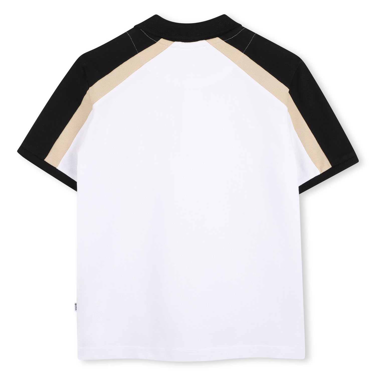 Cotton Piqué Polo Shirt with Contrast Shoulder Panels Hugo Boss