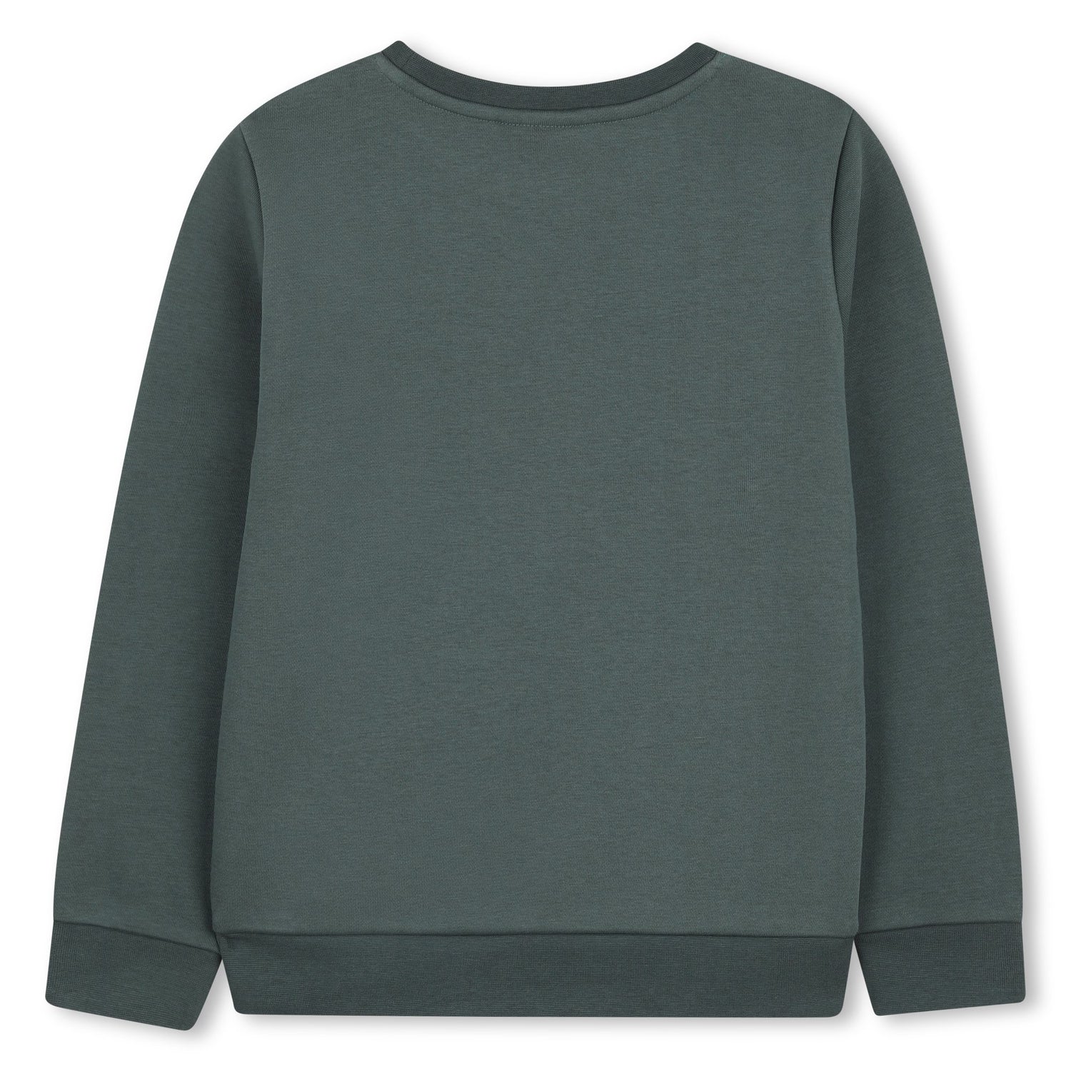 Cotton Blend Fleece Sweatshirt with Graphic Chest Detail Hugo Boss
