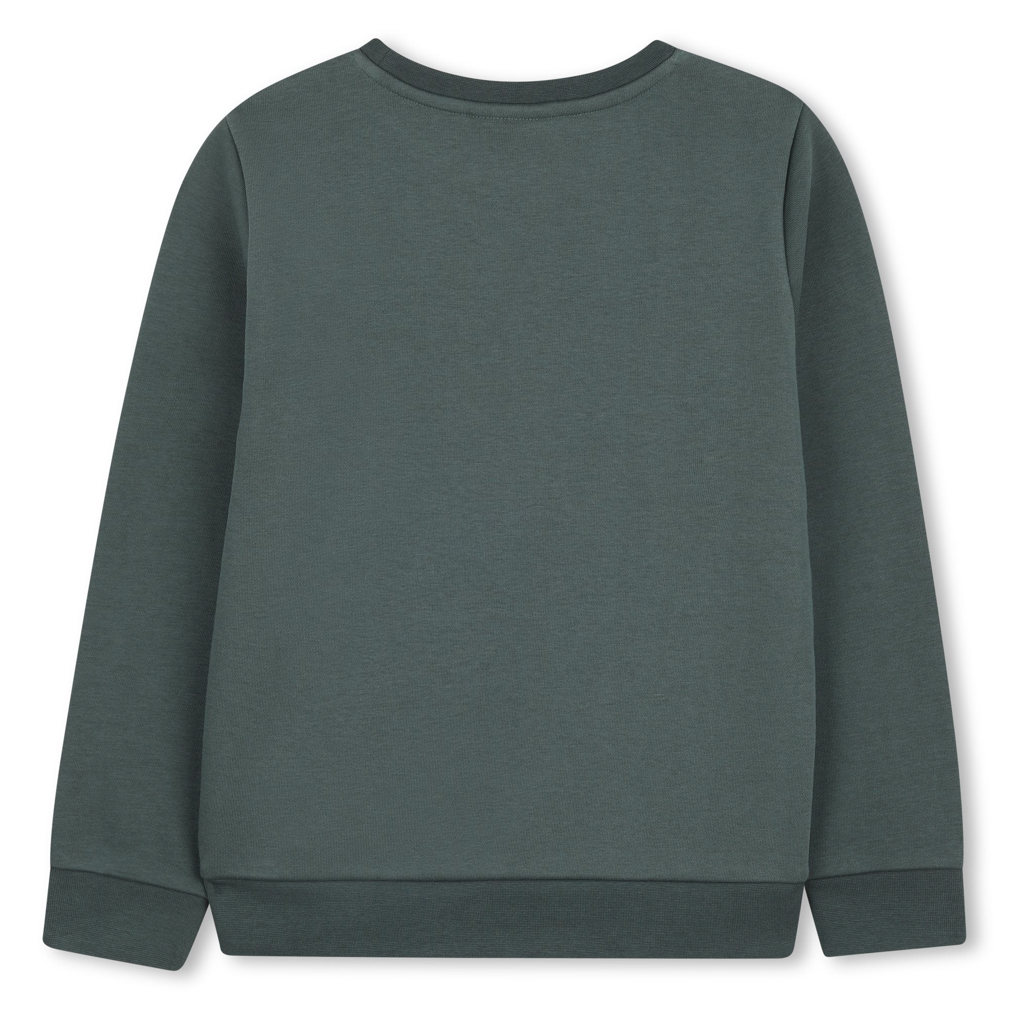 Cotton Blend Fleece Sweatshirt with Graphic Chest Detail Hugo Boss