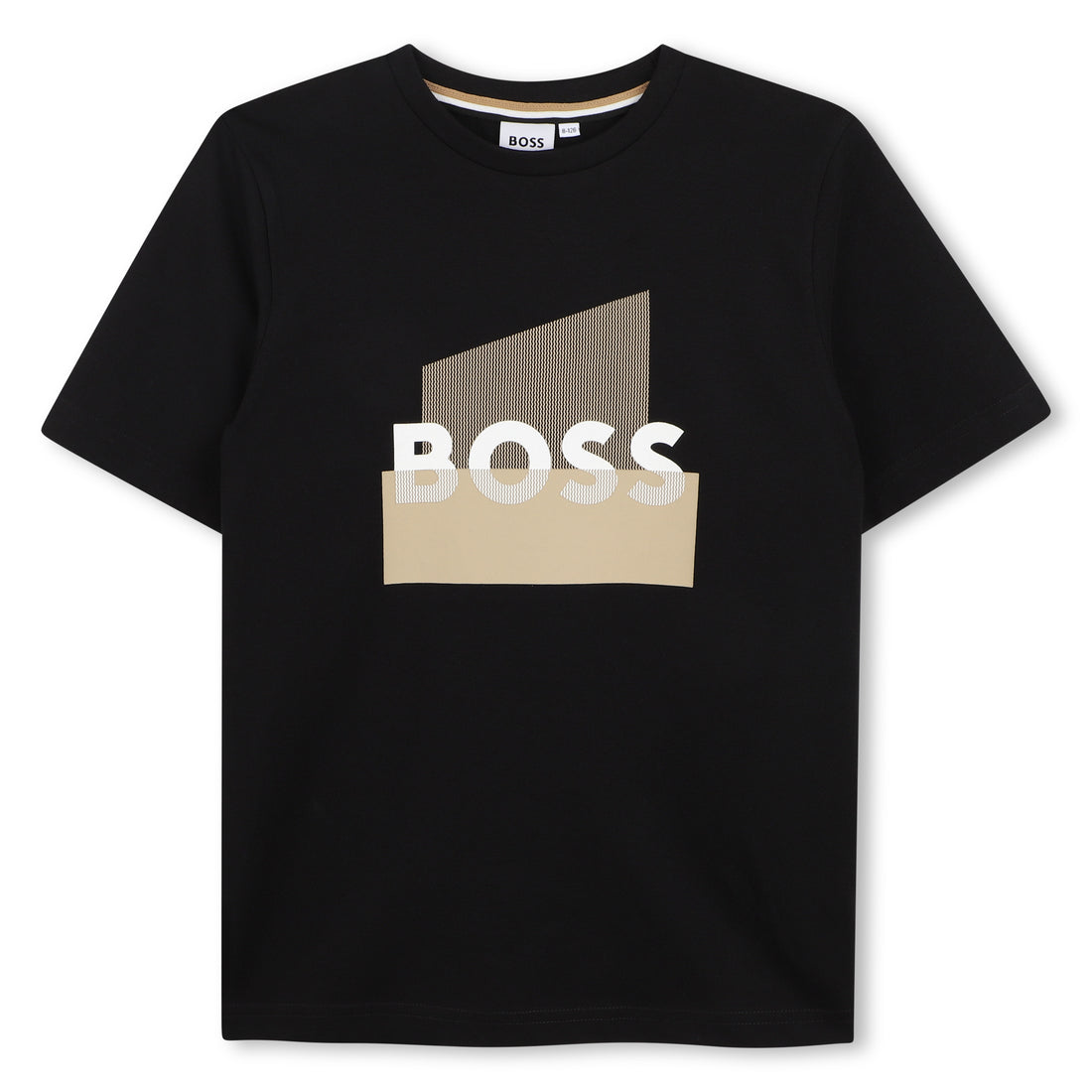 Cotton Jersey Short Sleeve T Shirt with Graphic Chest Print Hugo Boss