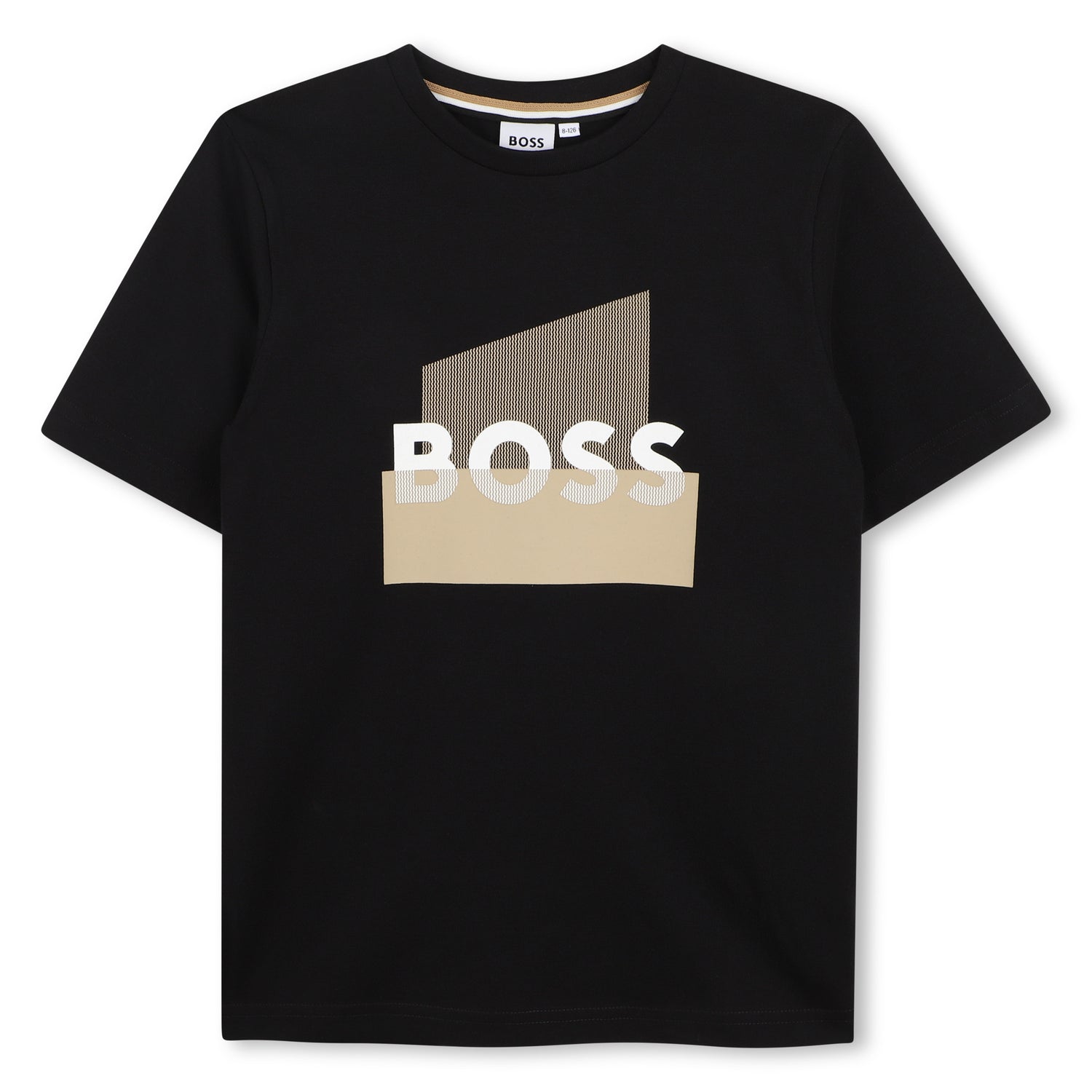 Cotton Jersey Short Sleeve T Shirt with Graphic Chest Print Hugo Boss