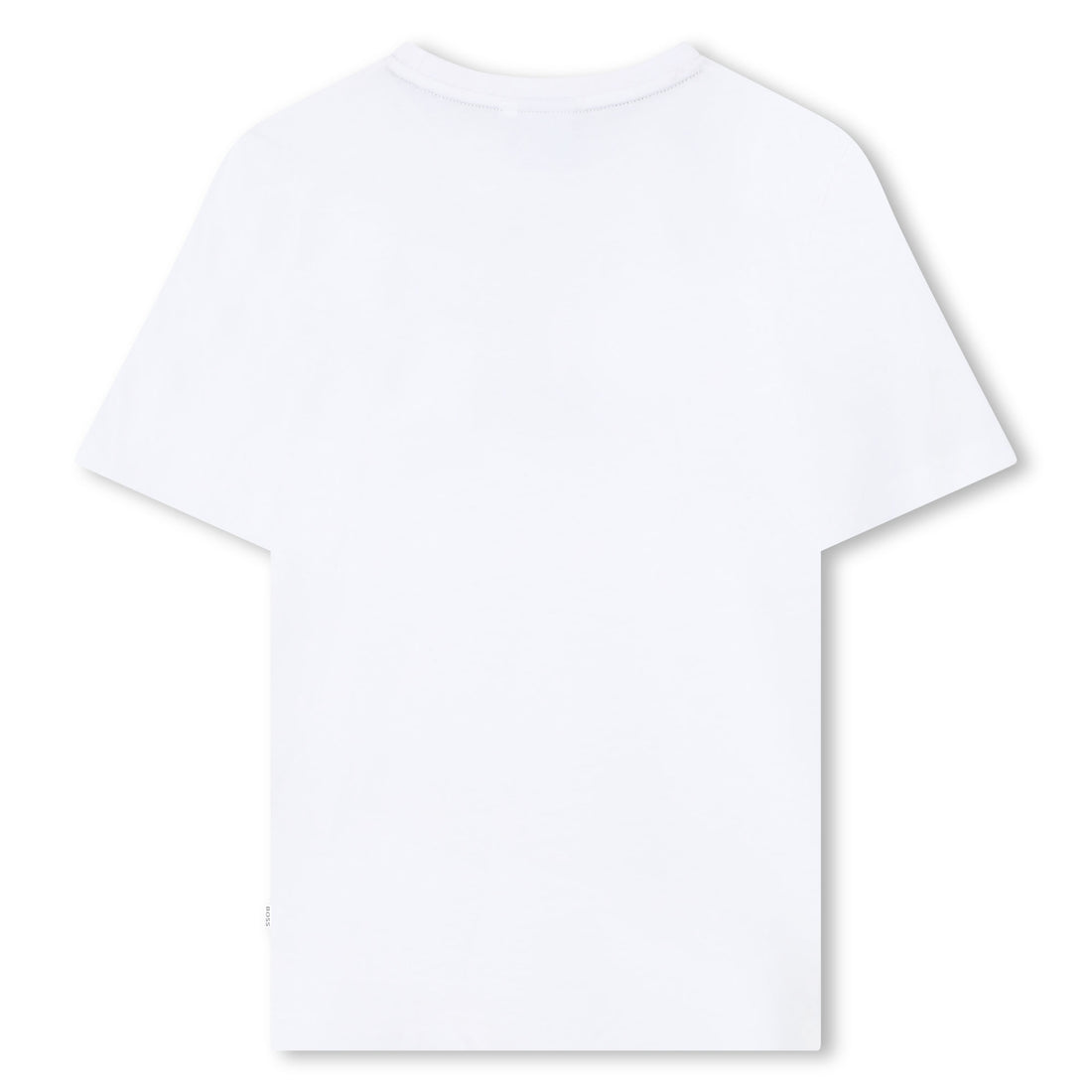 Cotton Short Sleeve T Shirt with Chest Stripe Detail Hugo Boss