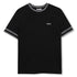 Cotton Piqué T Shirt With Contrast Trim, Black Hugo Boss