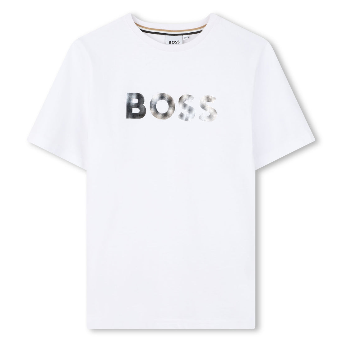 Cotton Jersey Short Sleeve T Shirt with Graphic Chest Print Hugo Boss