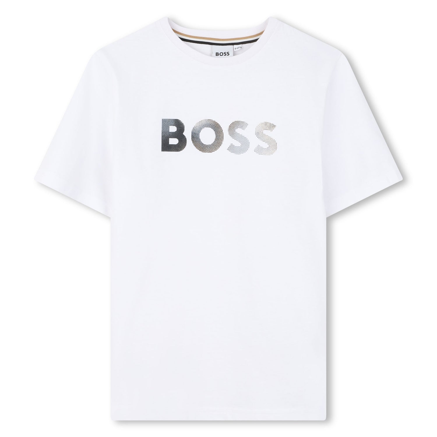Cotton Jersey Short Sleeve T Shirt with Graphic Chest Print Hugo Boss