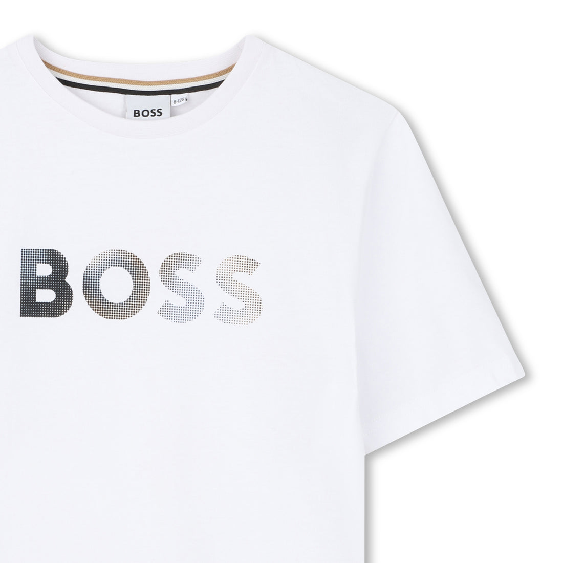 Cotton Jersey Short Sleeve T Shirt with Graphic Chest Print Hugo Boss